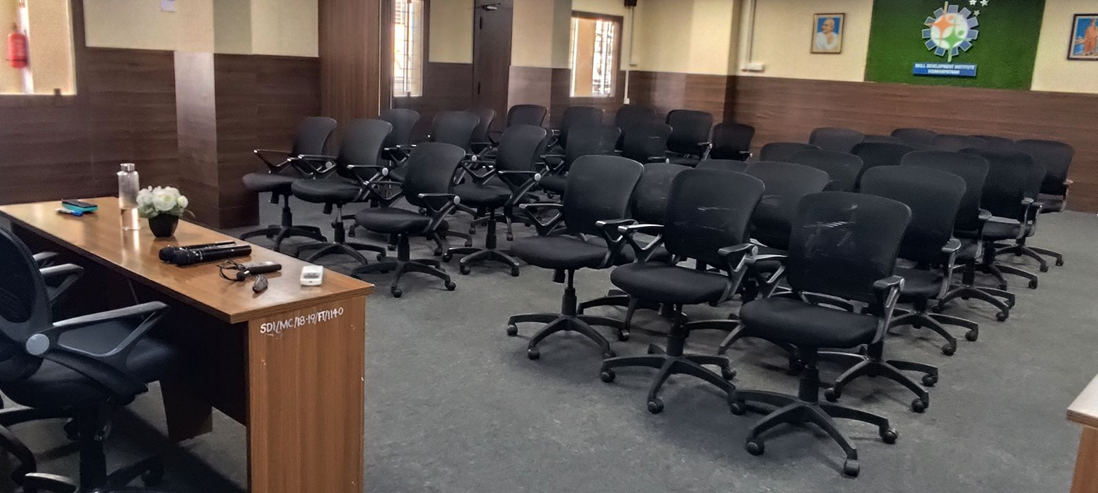 Office chairs in conference room