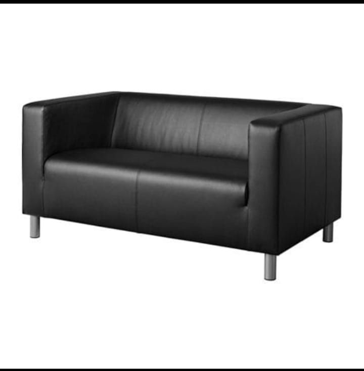 Leatherette sofa