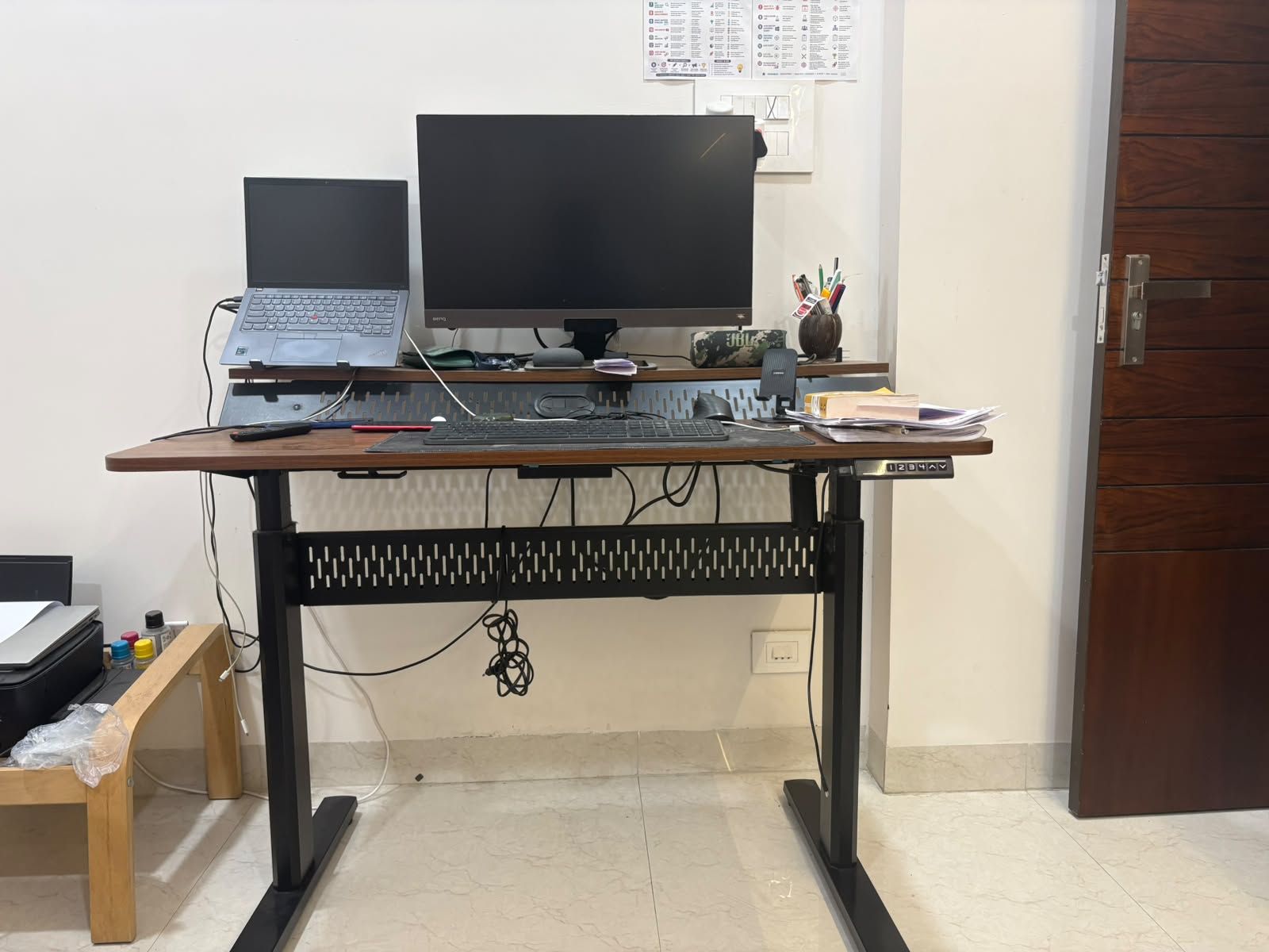 Computer table setup