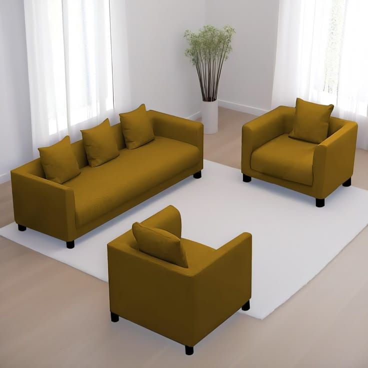 Mustard sofa set
